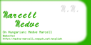 marcell medve business card